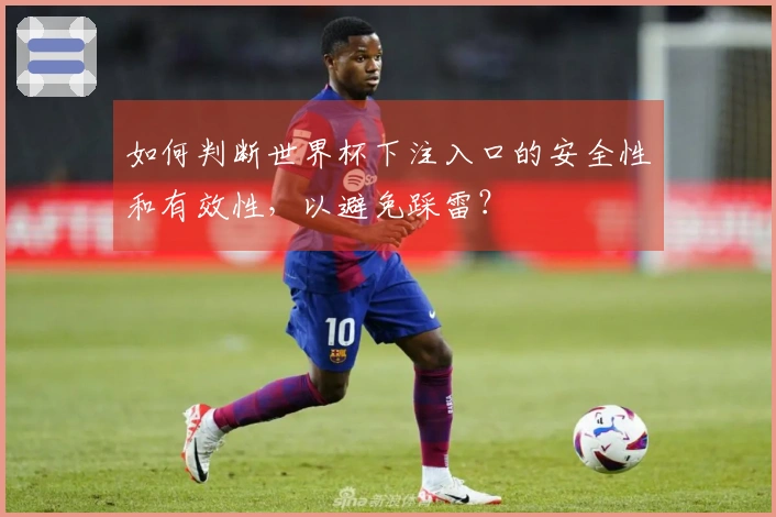 如何判断世界杯下注入口的安全性和有效性，以避免踩雷？