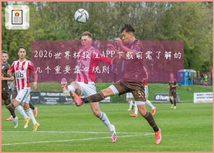 2026世界杯投注APP下载前需了解的几个重要盘口规则
